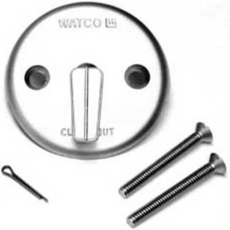 EAGLE MOUNTAIN PRODUCTS Watco 18702-BN Trip Lever Overflow Plate Kit, Two Screws, One Cotter Pin, Brushed Nickel 18702-BN